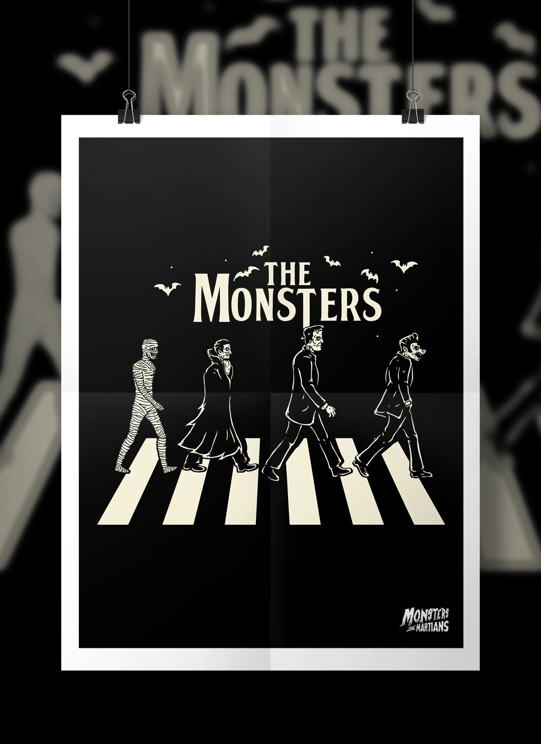 The Monsters of Abbey Road Horror Poster