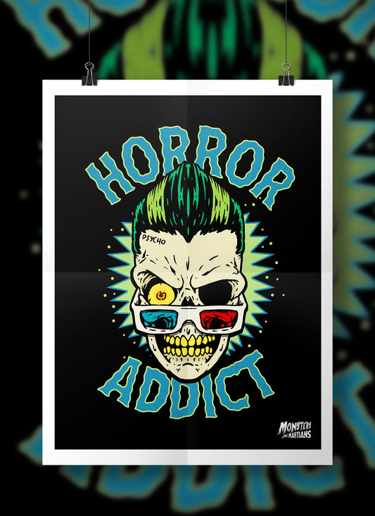 Horror Addict - 3d Movie Fan Horror Poster