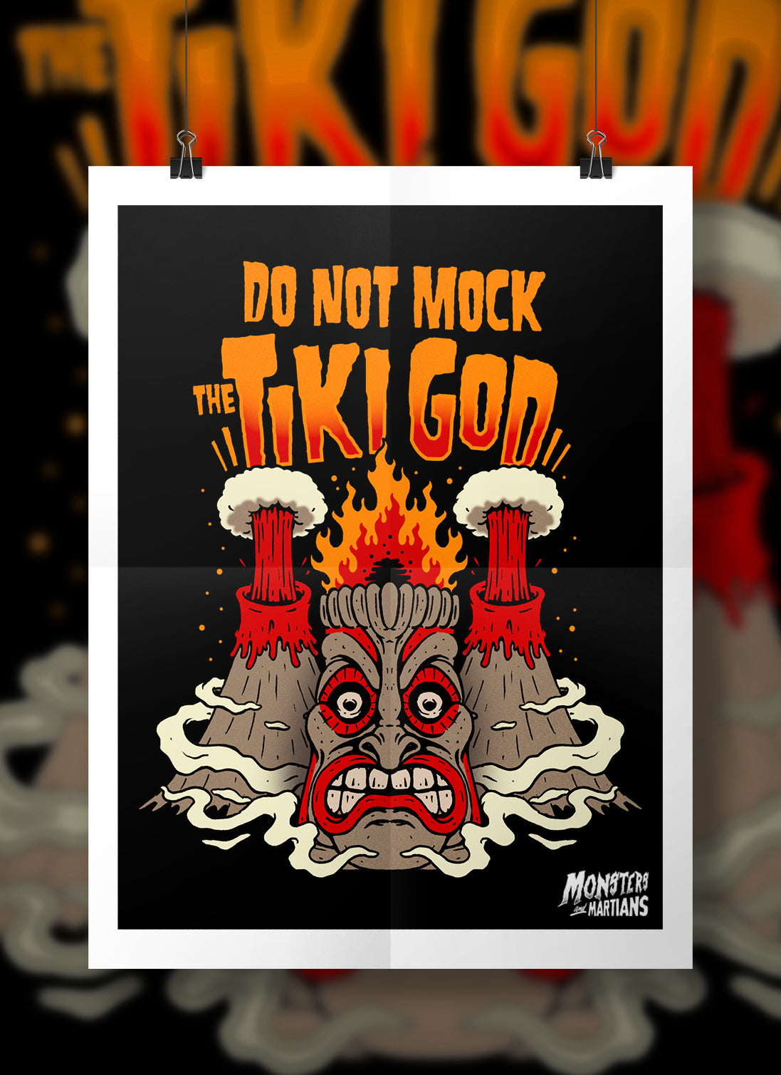 Do Not Mock The Tiki God Horror Poster