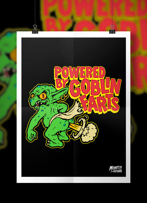 Powered by Goblin Farts Horror Poster