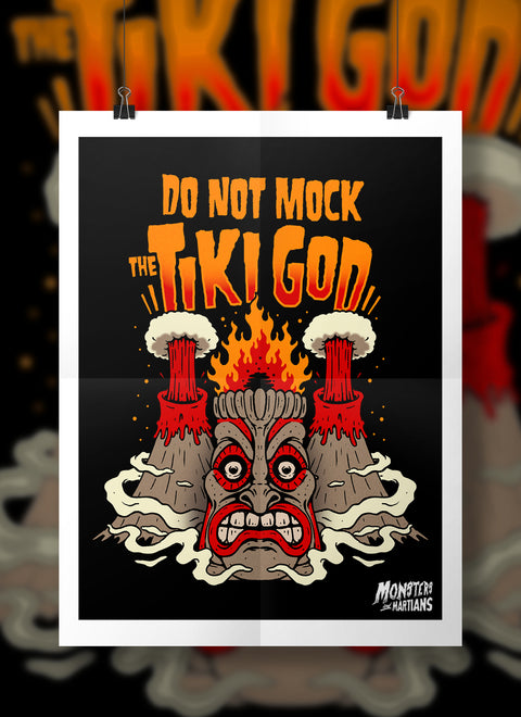 Do Not Mock The Tiki God Horror Poster